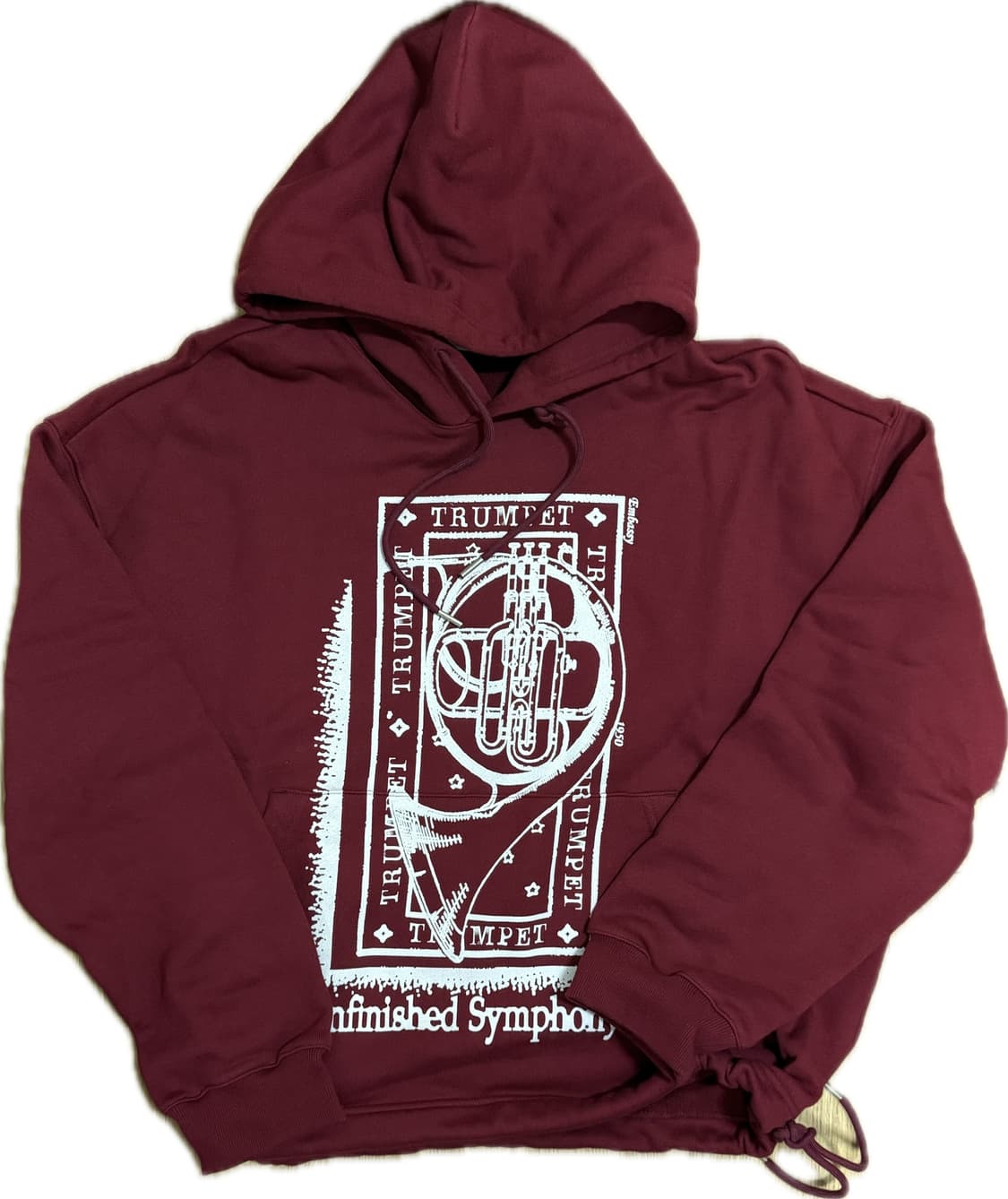 애프터프레이 버건디 후디 새제품 상품이미지3