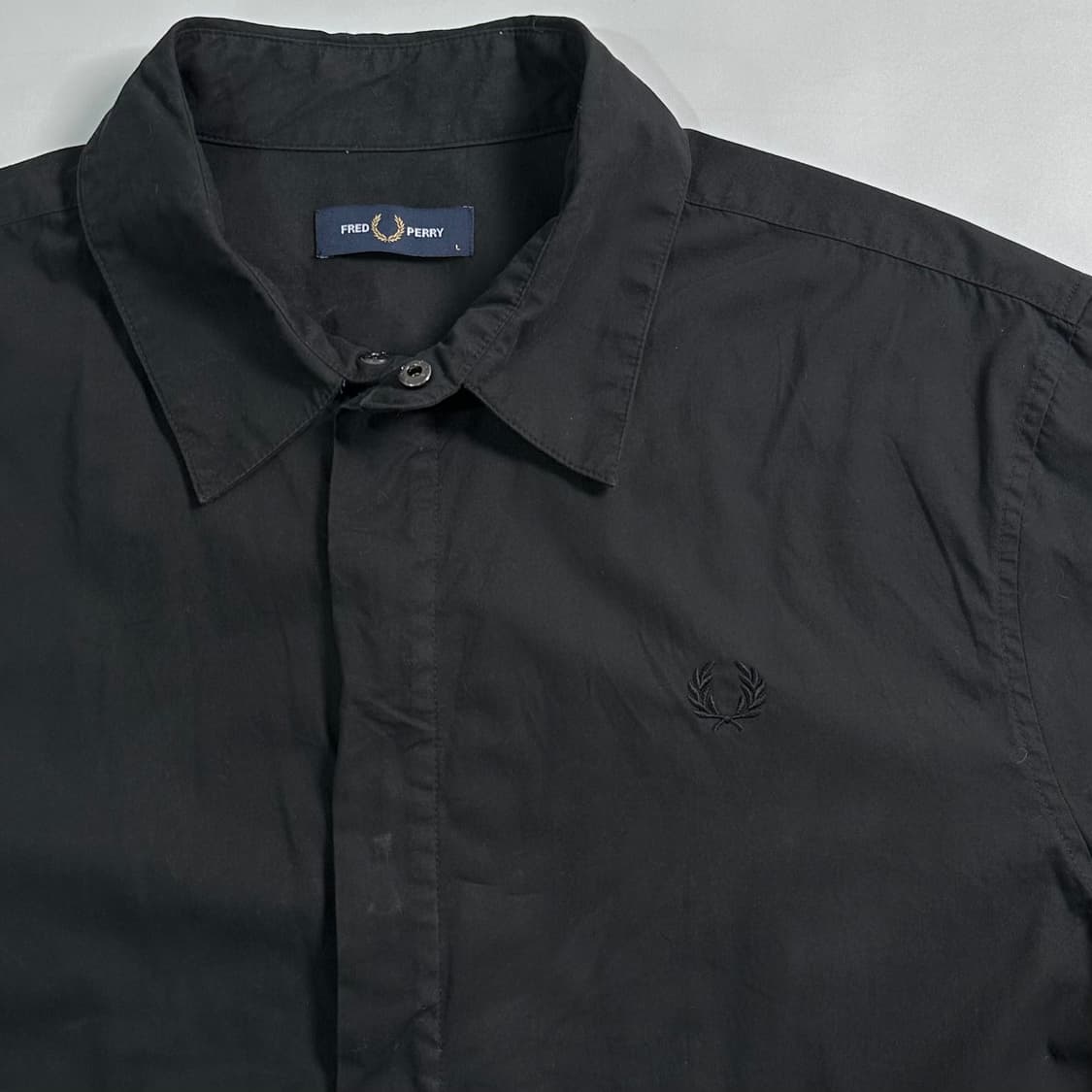 프레드페리 블랙 셔츠 자켓 상품이미지3