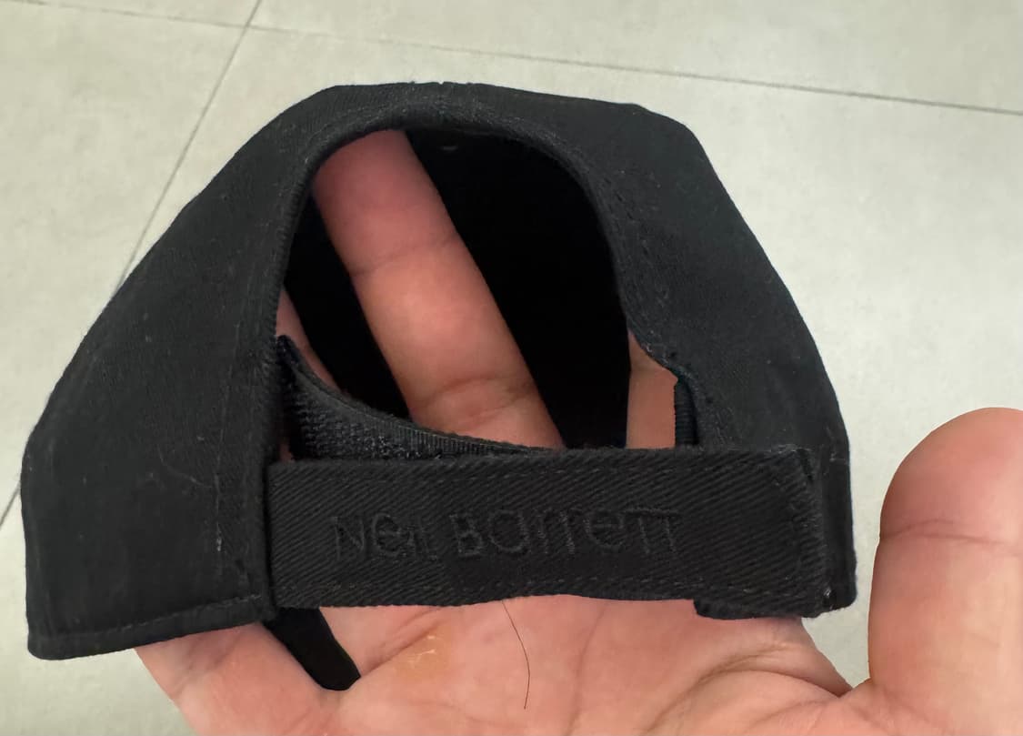 Neil Barrett 큐피드 자수 코튼 트윌 볼캡 상품이미지3