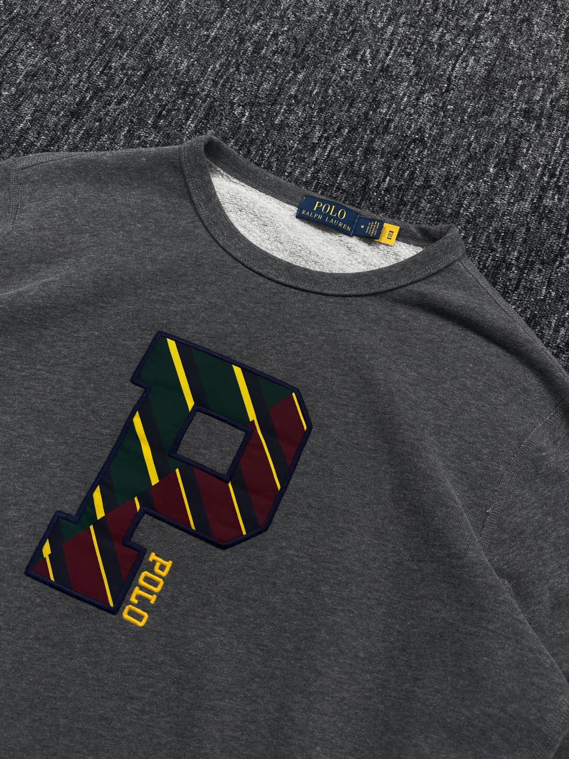 폴로 그레이 플리스 레터맨 스웻셔츠 상품이미지4