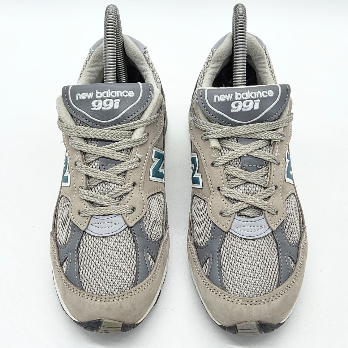 뉴발란스 991 메이드 인 UK 20주년 그레이 그린 (US 6 B) 상품이미지5