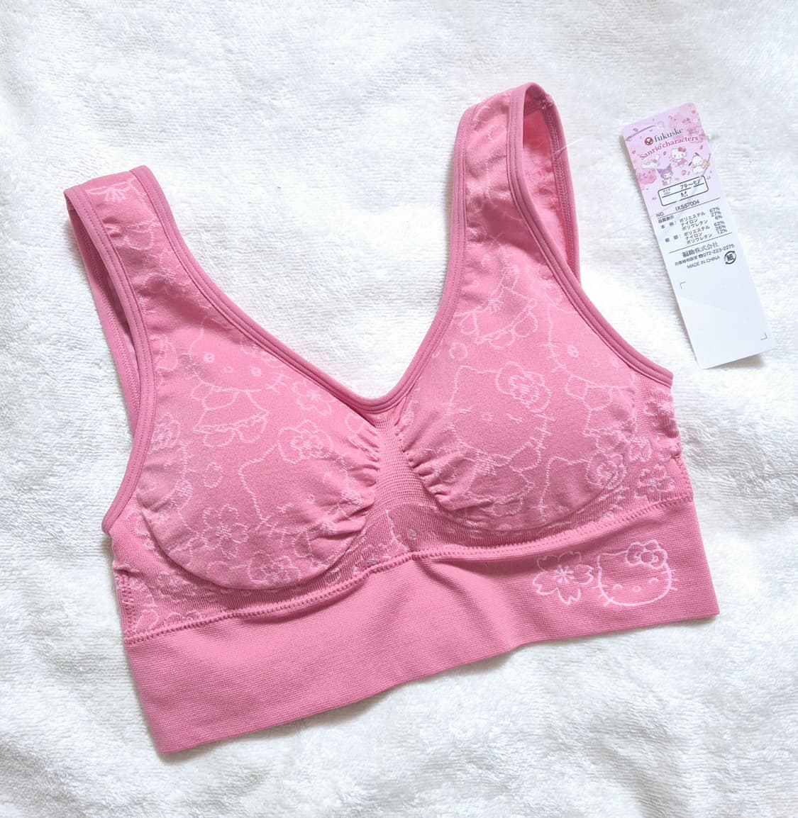 Hello kitty 헬로키티 내장캡 브라탑 M 상품이미지1