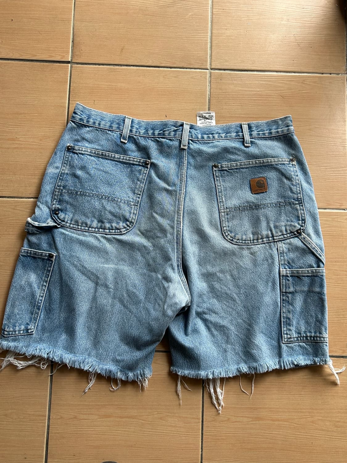 빈티지 칼하트 데님더블니 컷오프쇼츠 36in 상품이미지5