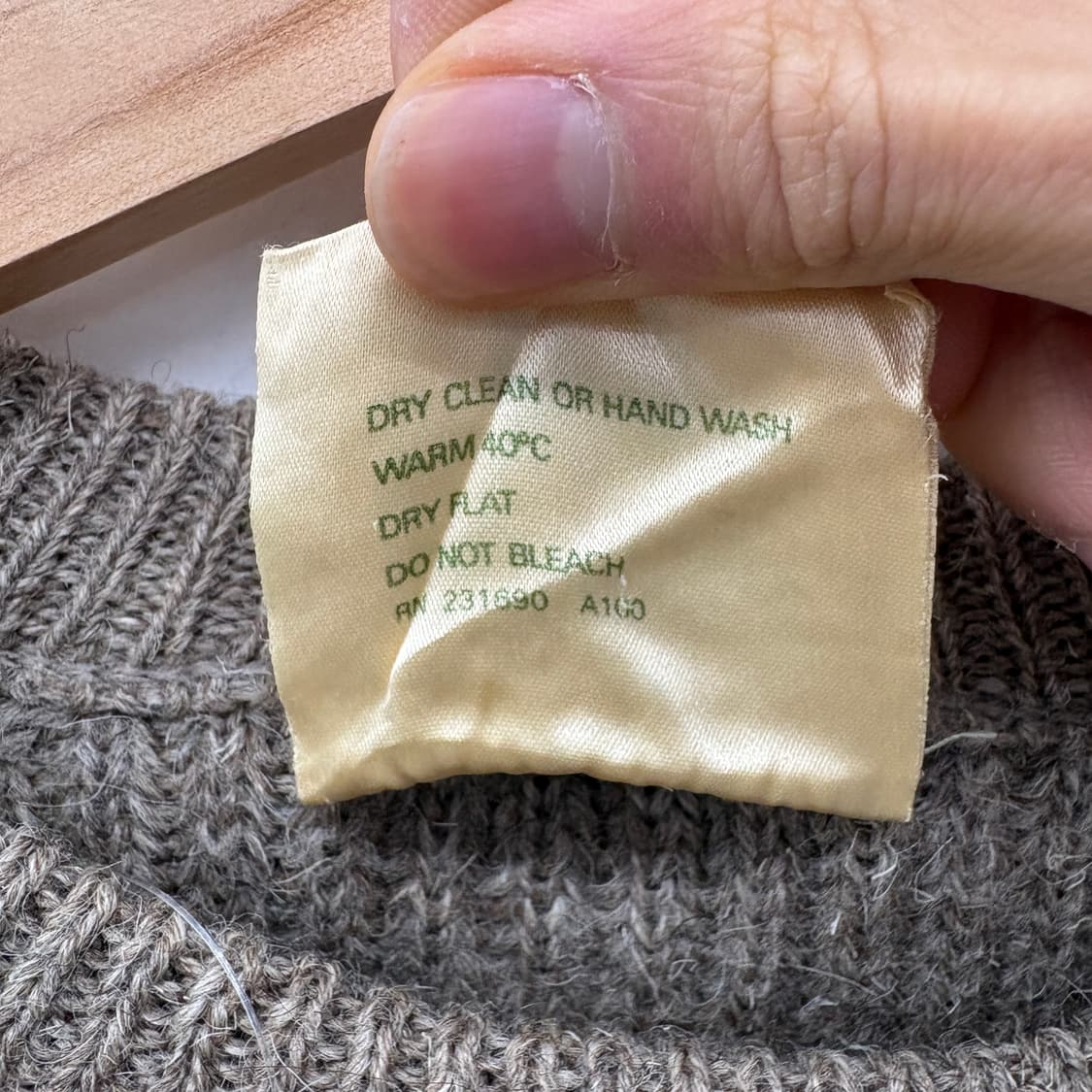 L.L.Bean 브라운 울 니트 스웨터 L 상품이미지6