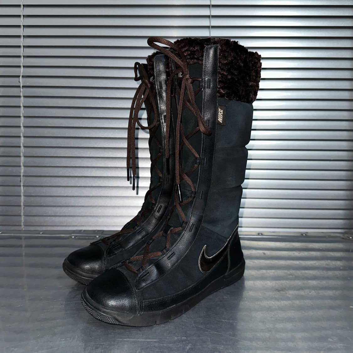 00s 나이키 가죽 & 스웨이드 니하이 부츠 상품이미지2
