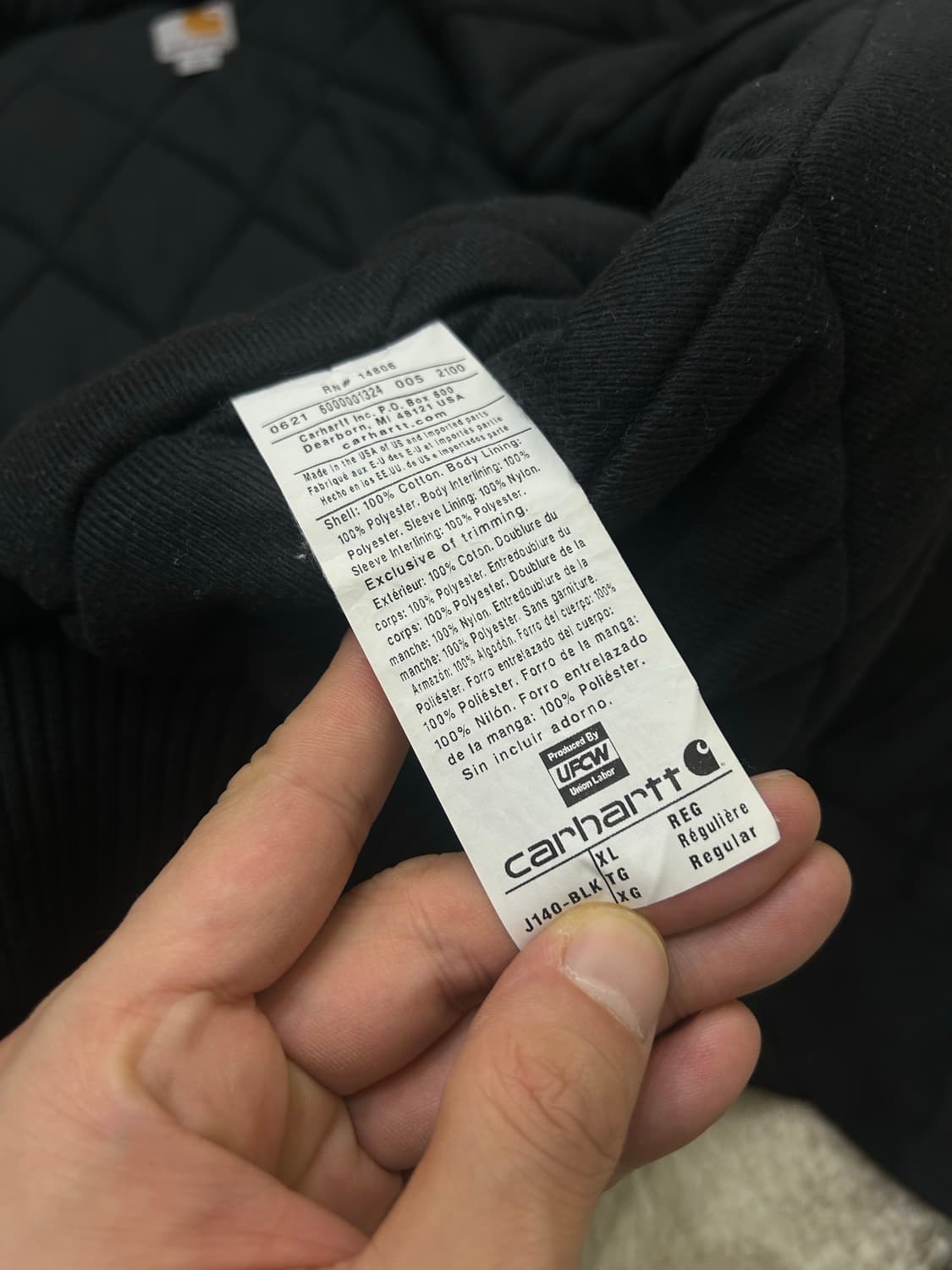 [XL]칼하트USA 덕 액티브 자켓/안감퀄팅 상품이미지7