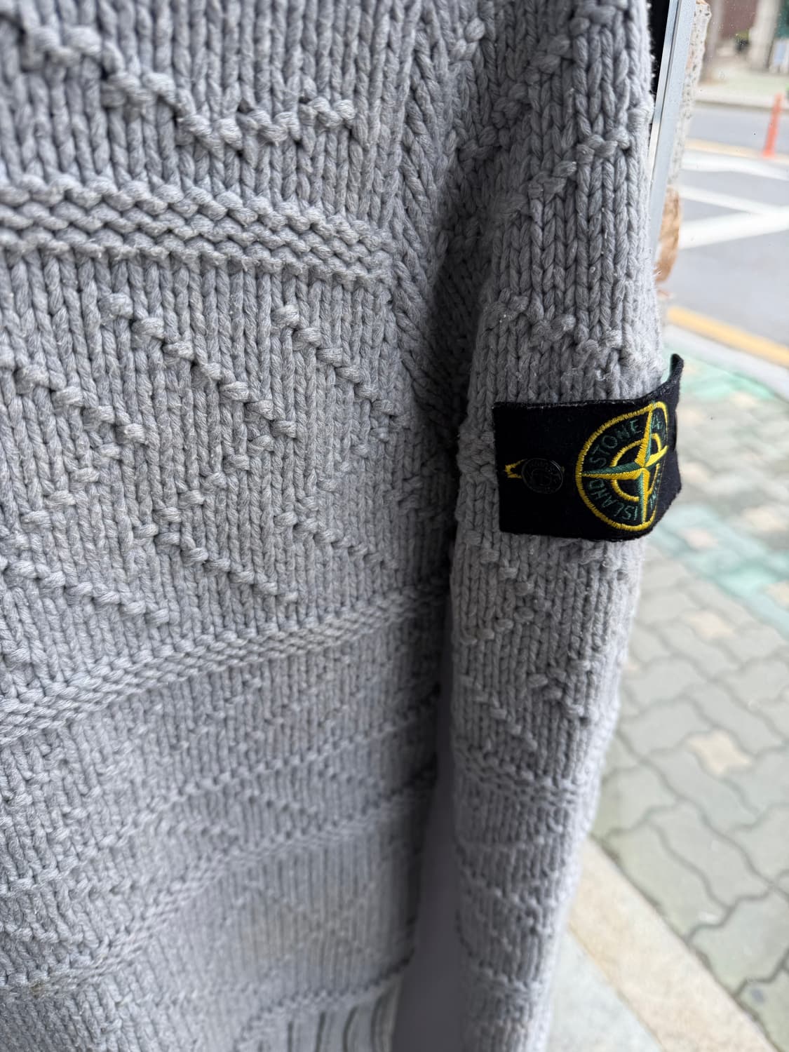 100/ 스톤아일랜드 2000AW 스웻 후드 니트 상품이미지5