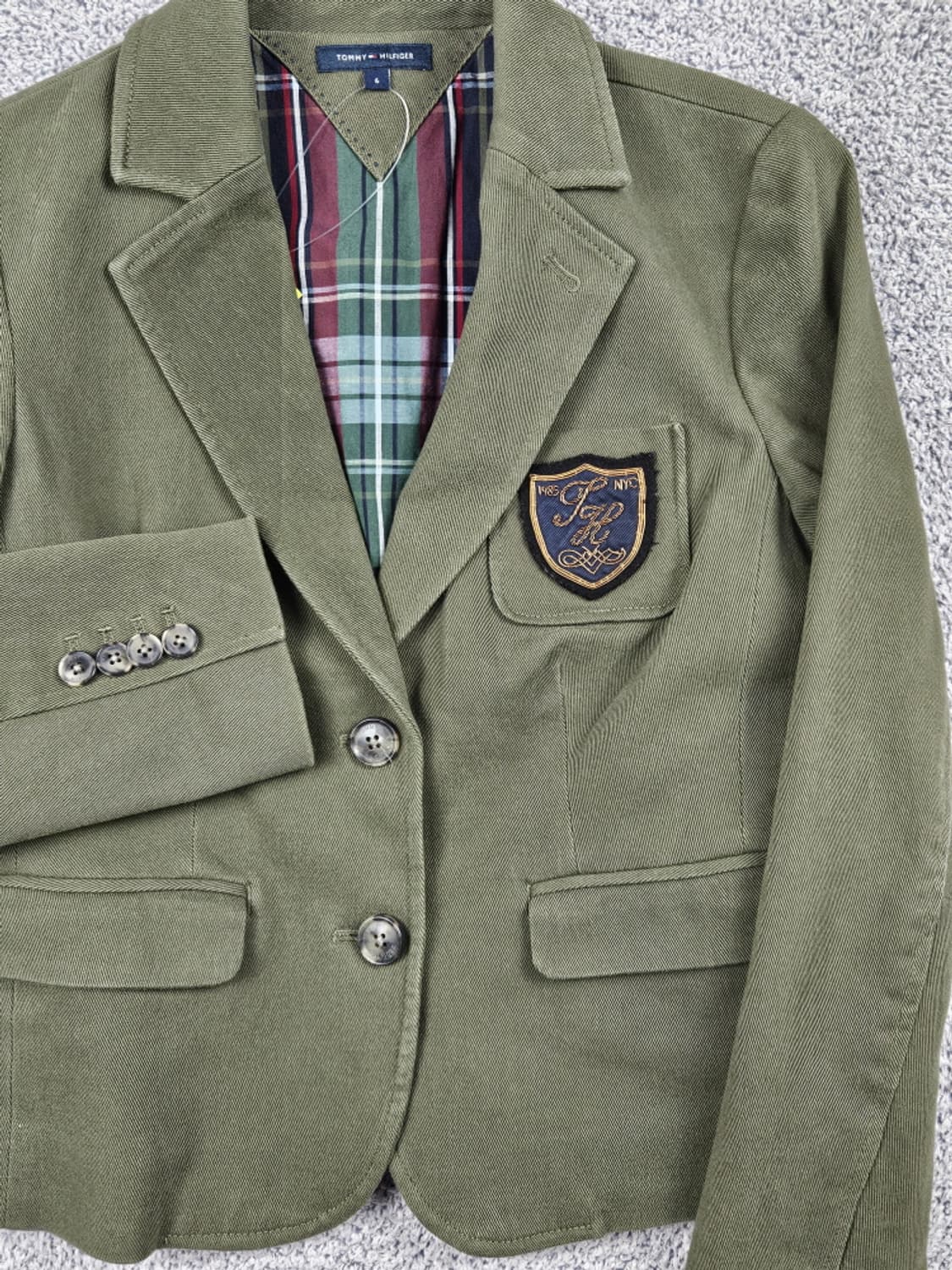 타미힐피거 코튼 베이직 블레이저 자켓 ( 6 ) / 10180 상품이미지4