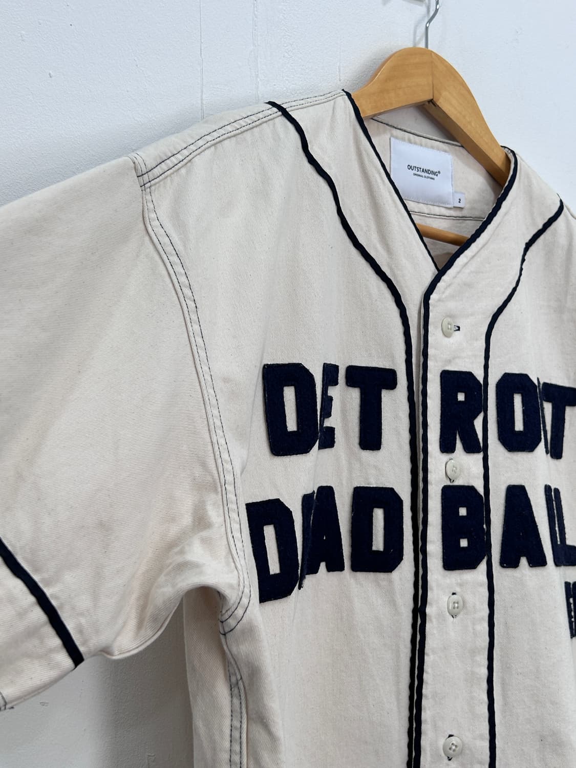 아웃스탠딩 베이스볼 반팔 셔츠 디트로이트 데드볼 에라 상품이미지4