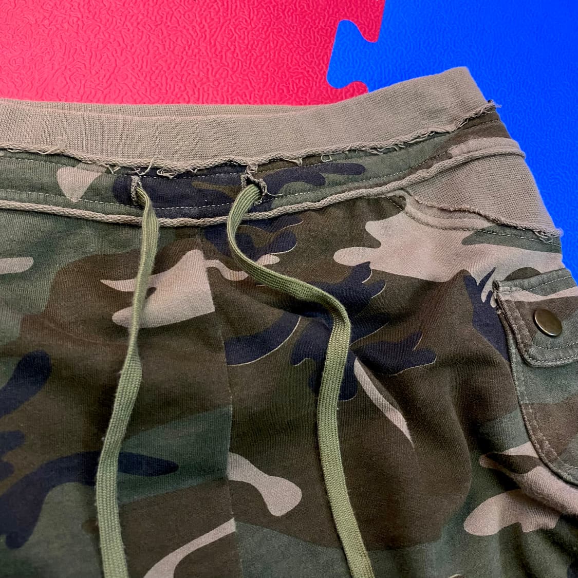 VTG 빈티지 카모플라쥬 사이드 지퍼 카고 스커트 상품이미지2