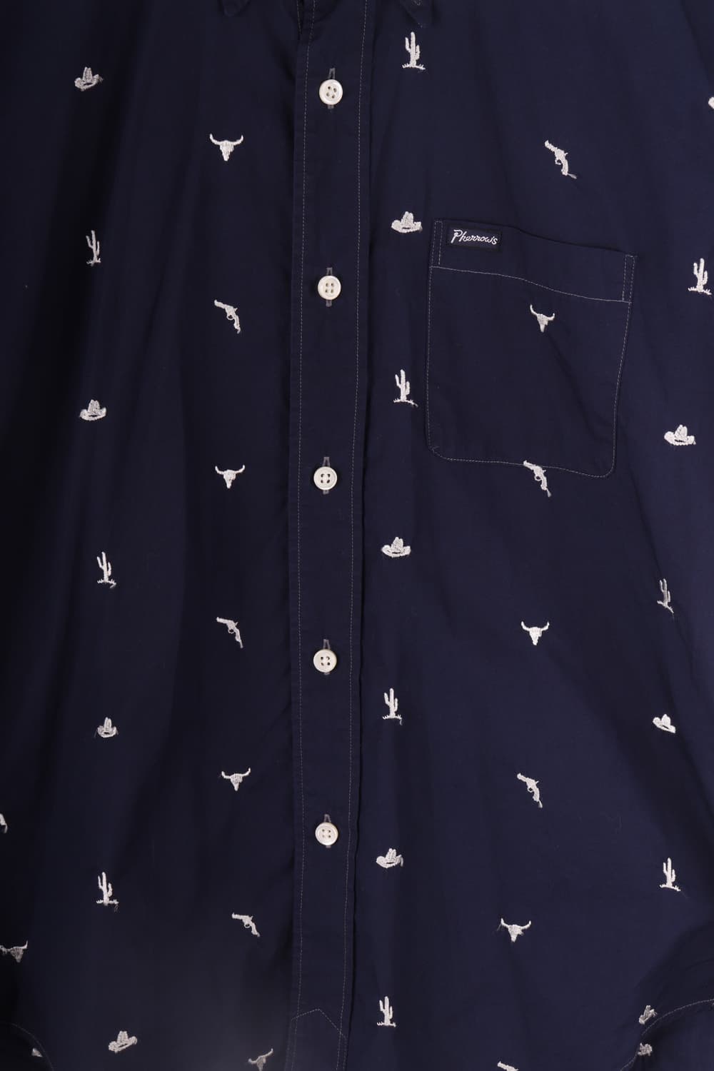 Pherrow’s pattern navy shirts 상품이미지3