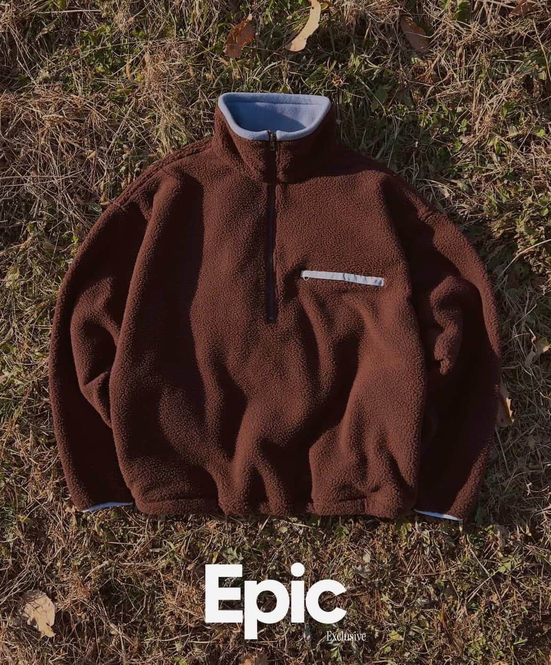 [1, 2] nghtysvg 너티새비지 에픽스토어 별주 플리스 브라운 상품이미지1