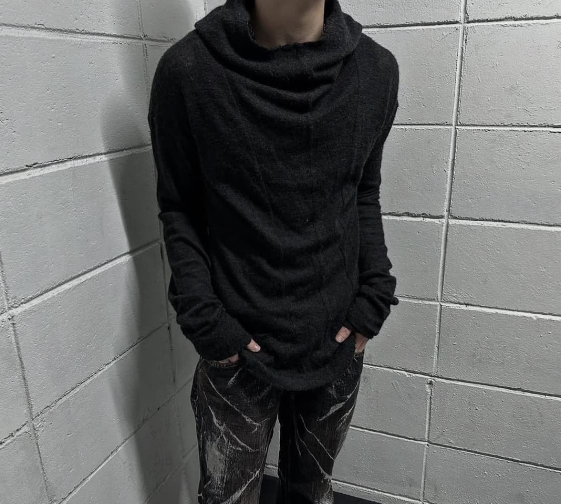 Viridianne mod drape wool hood 상품이미지1
