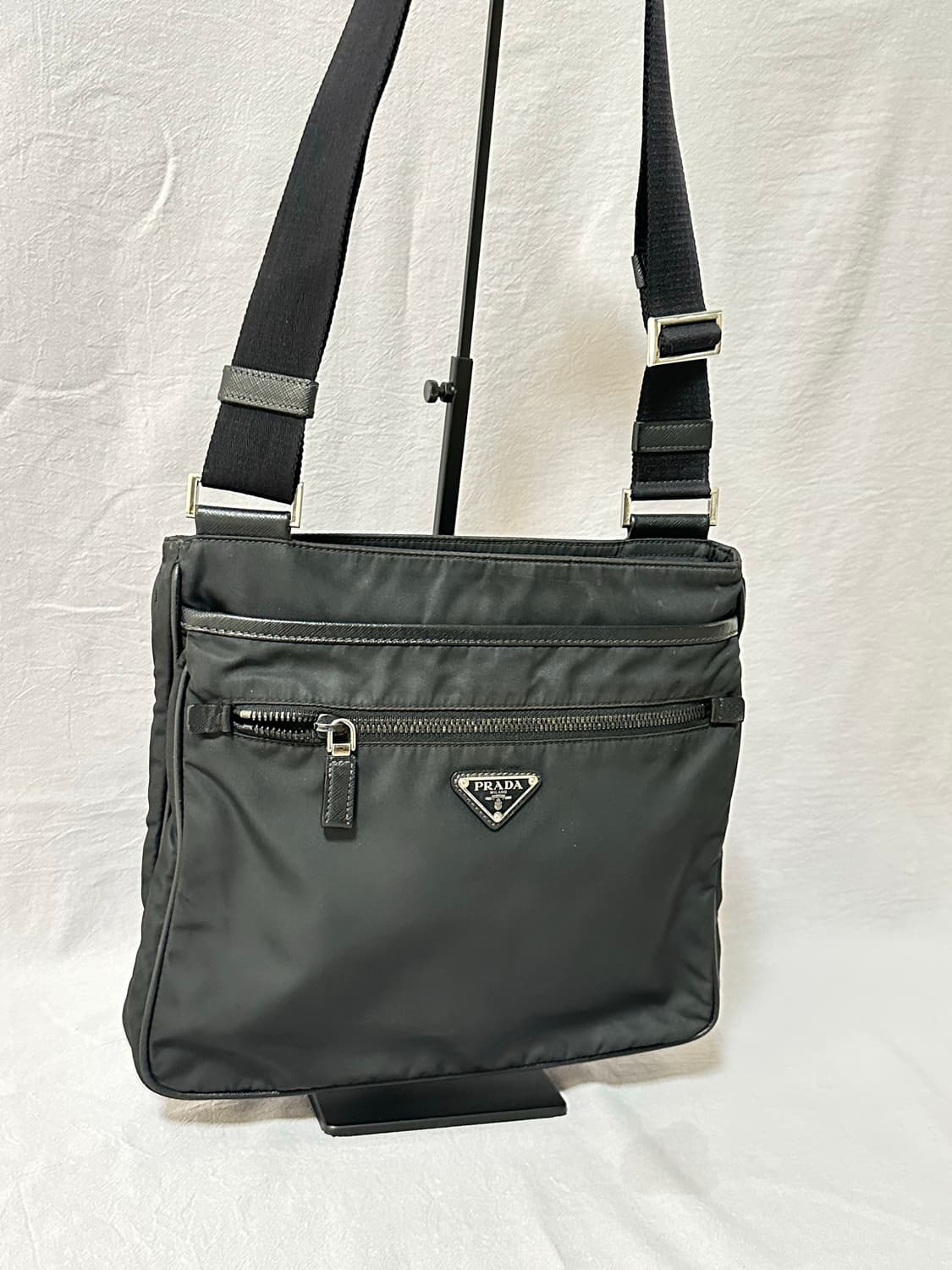 프라다 블랙 나일론 포코노 크로스백 숄더백 상품이미지2