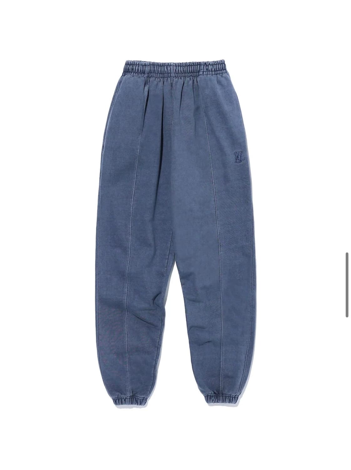 우알롱 드라이 피그먼트 조거팬츠 블루 L (새상품) 상품이미지1