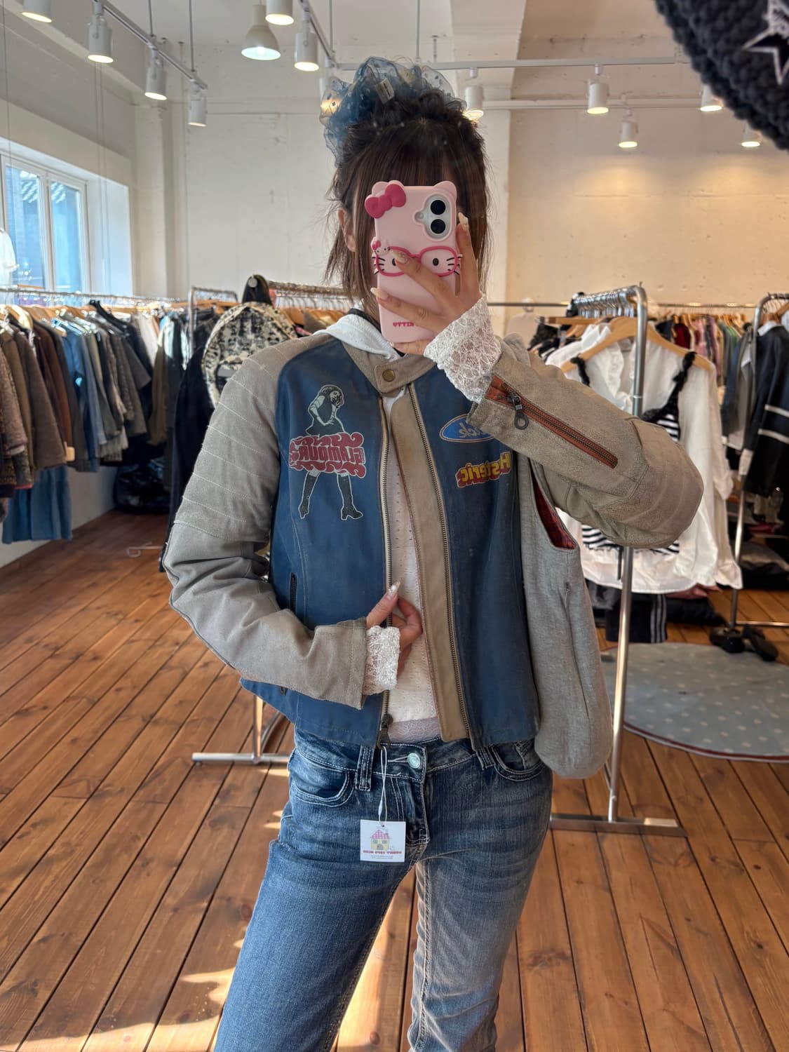 히스테릭글래머 소가죽 라이더자켓 상품이미지1