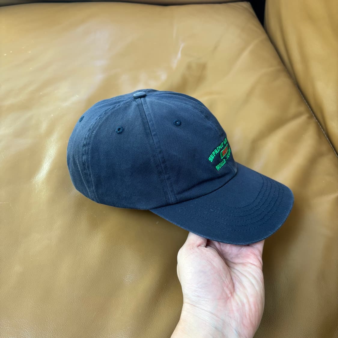 슈프림 6패널 볼캡 모자 24SS 뉴욕 아크 네이비 상품이미지4