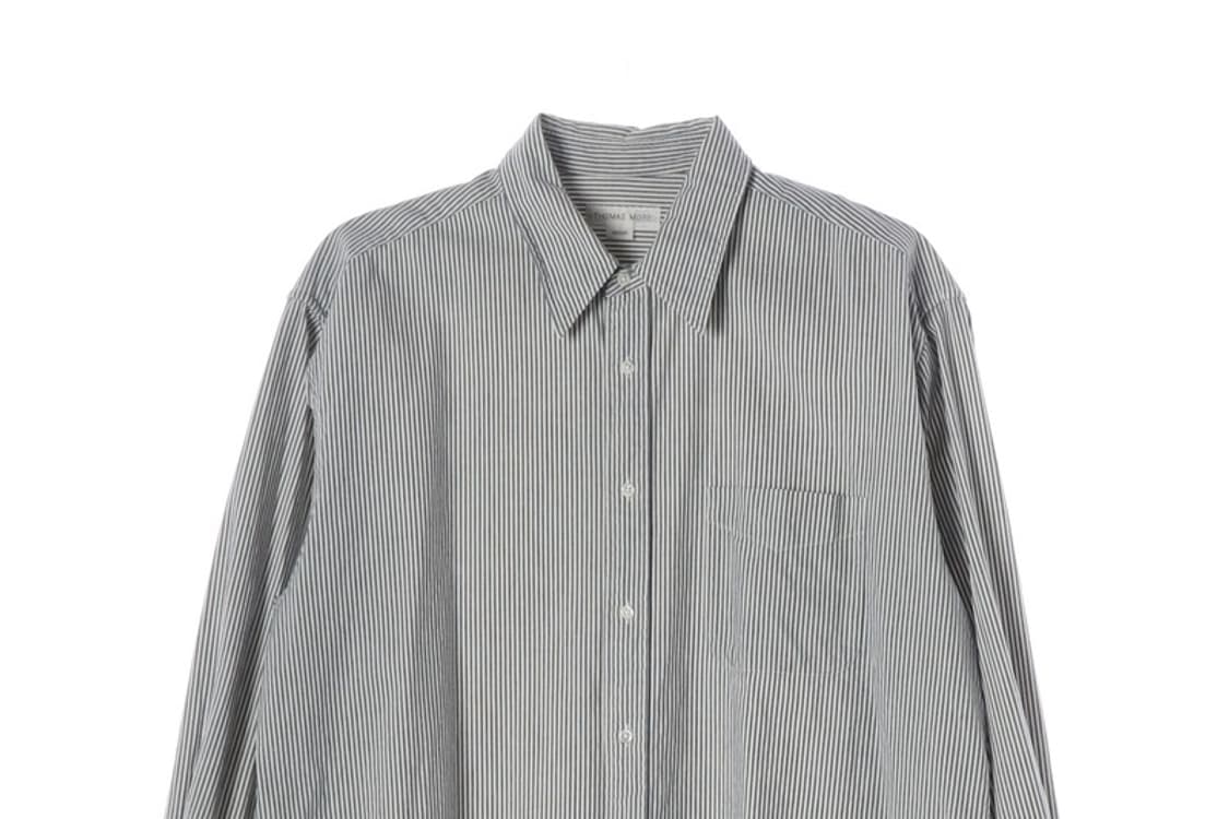 토마스모어 클래식 코튼 스트라이프 셔츠 M 상품이미지3