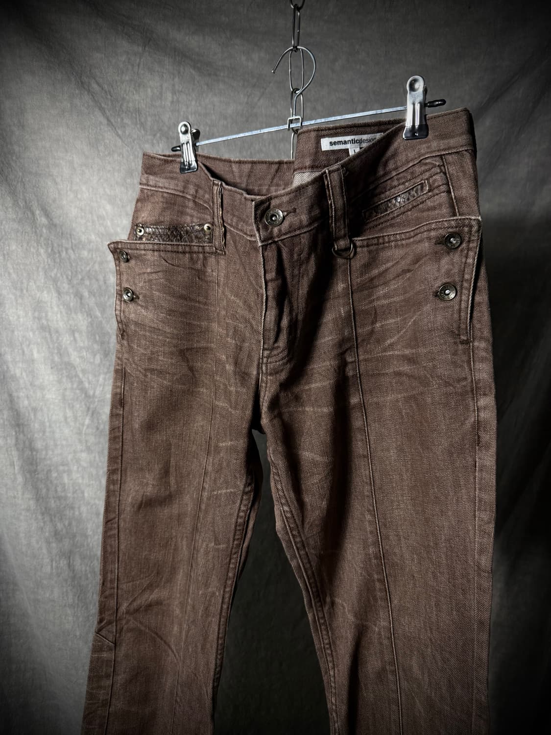 Semantic Design Brown Bootcut Pants 상품이미지4