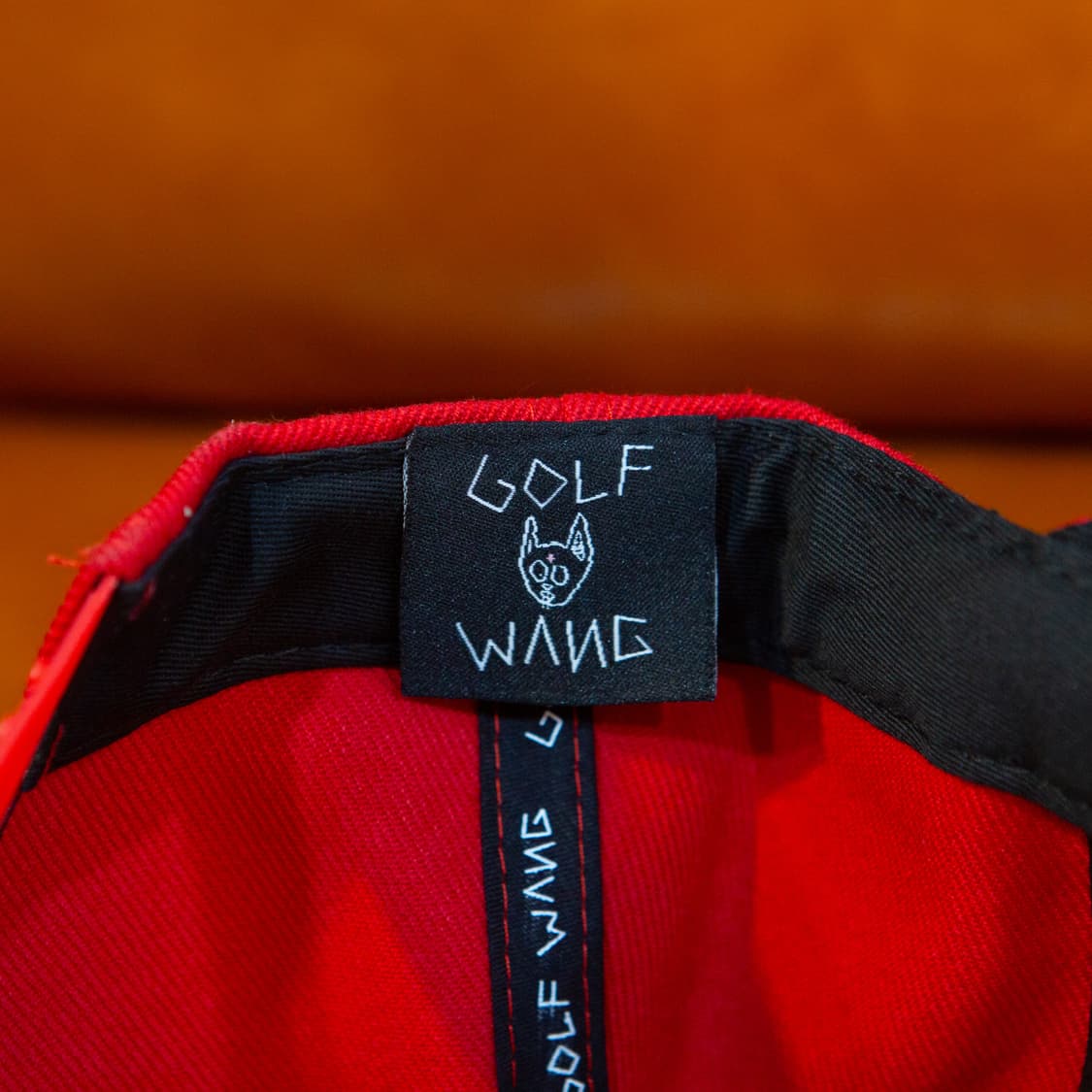 13FW 골프왕 네이티브 캣 캡 레드 상품이미지4