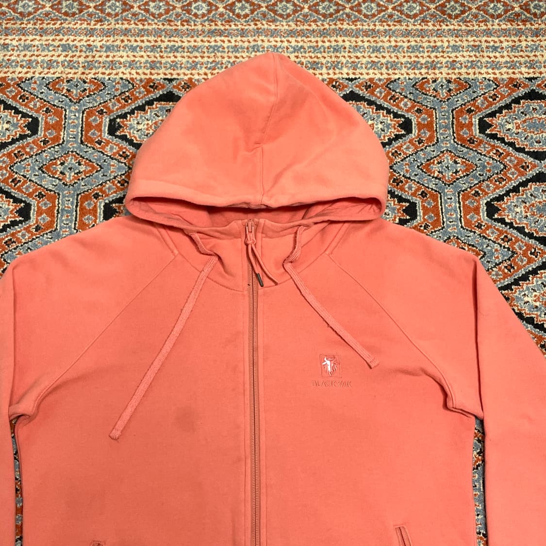 블랙야크 핑크 기모 후드집업 여성100 상품이미지2