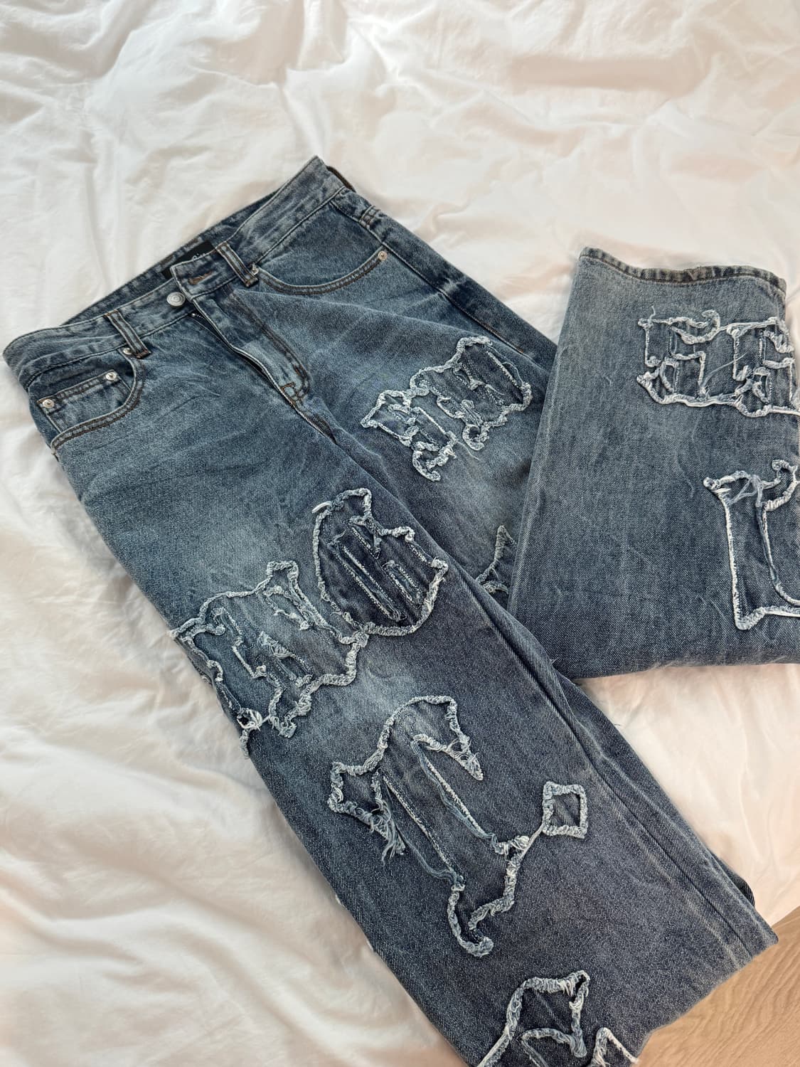 개강룩 스모크라이즈 포인트데미지진 코디세트 상품이미지4