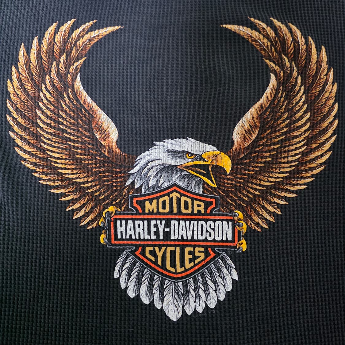 [XL] 90s 빈티지 할리데이비슨 이글 써멀 롱슬리브 상품이미지3