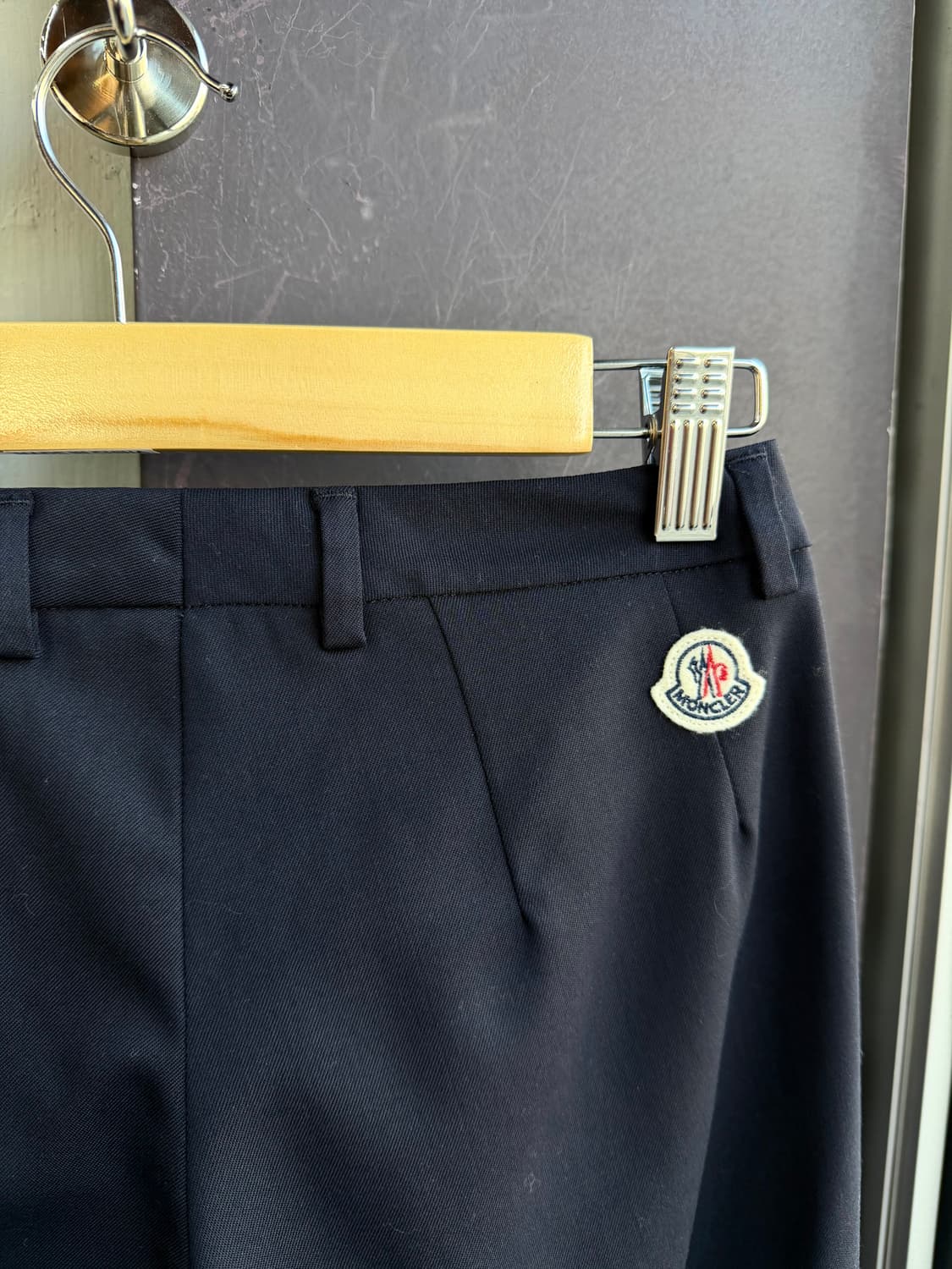 62/ 몽클레어 와펜패치 울 슬랙스 팬츠(새상품) 상품이미지9