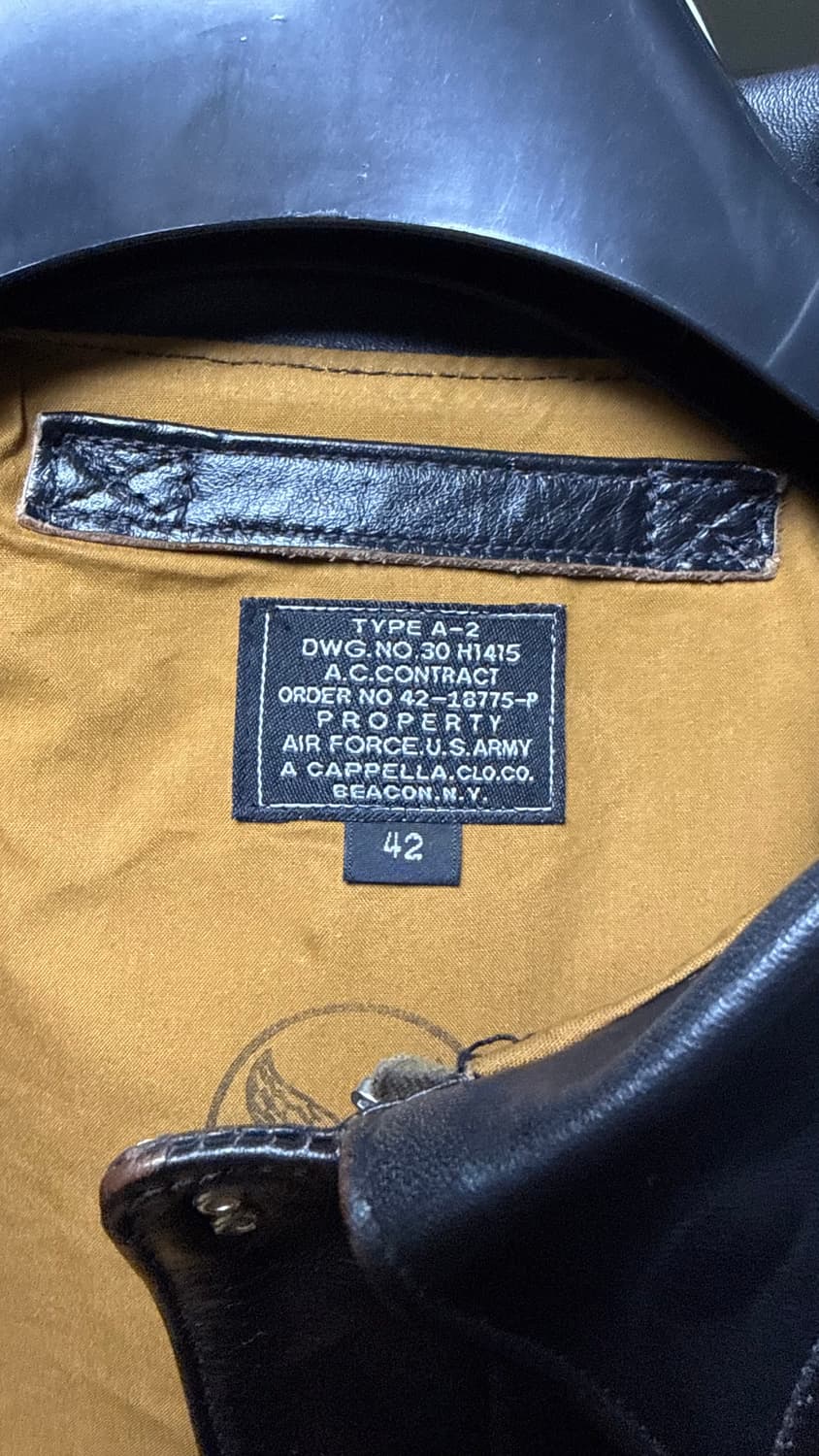 아카펠라클로딩 A-2 일본 신키사 말가죽 자켓 상품이미지2