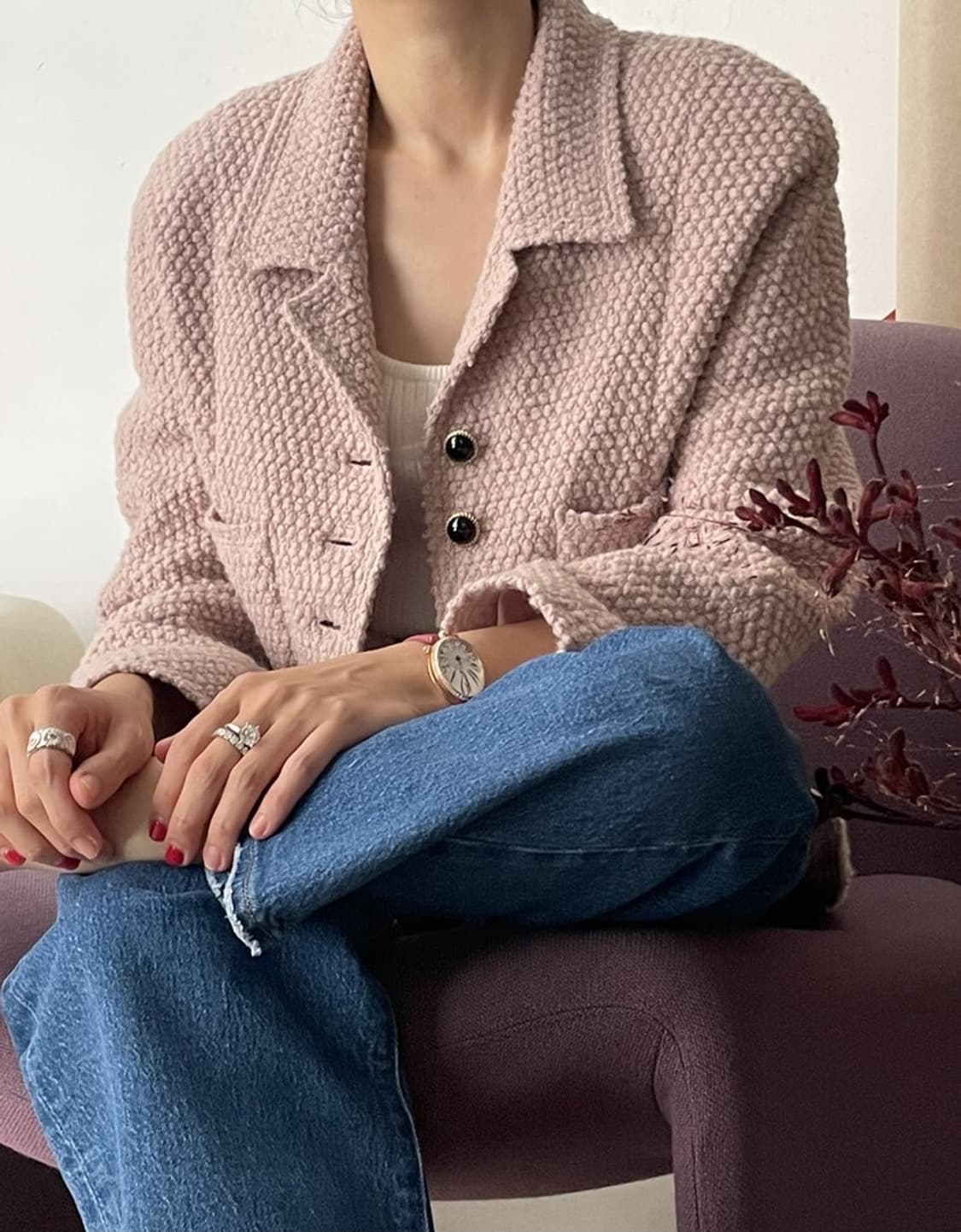 쎄모먼 Layla 트위드 자켓  상품이미지1