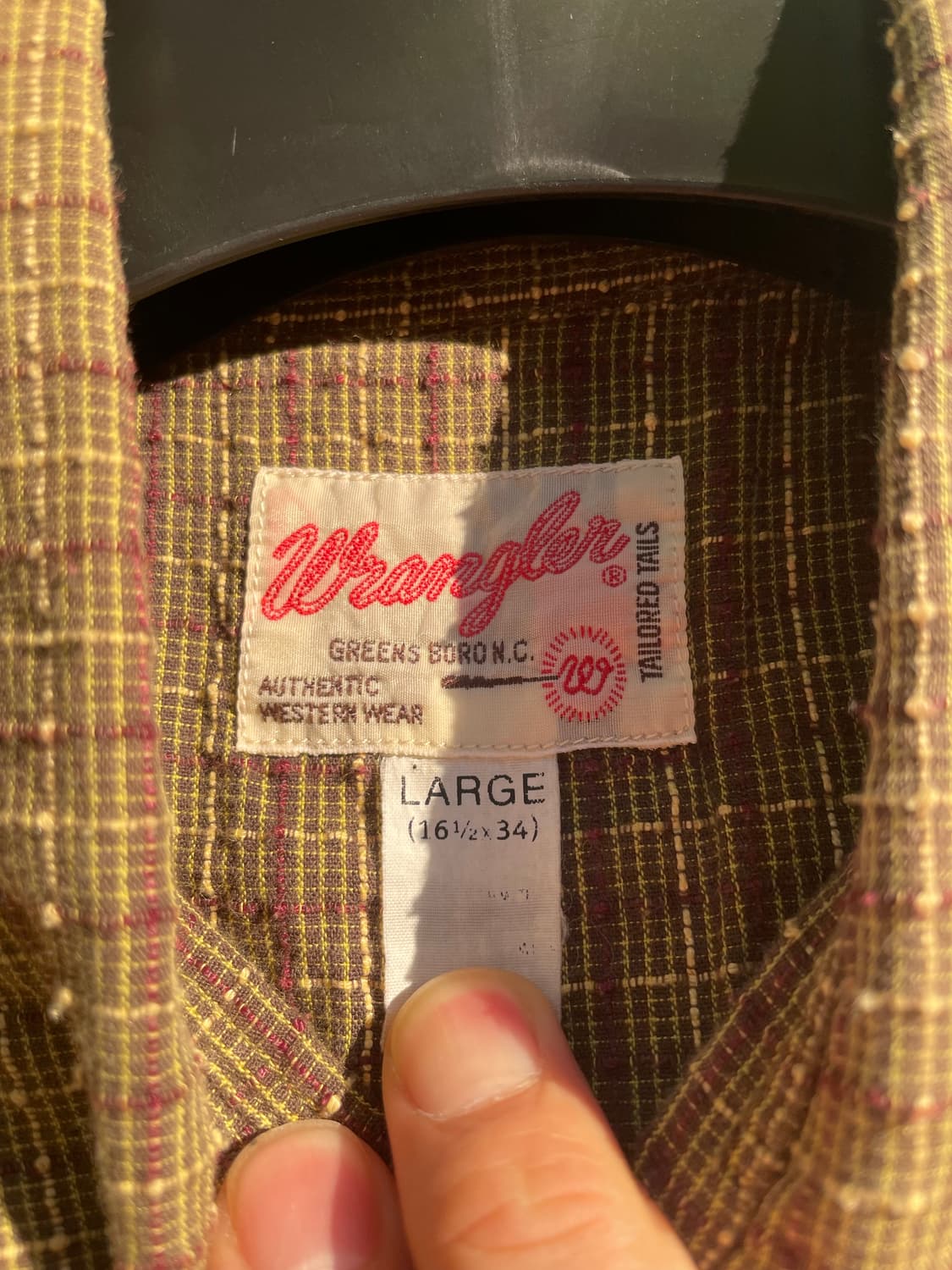 Wrangler vintage western shirt 상품이미지3