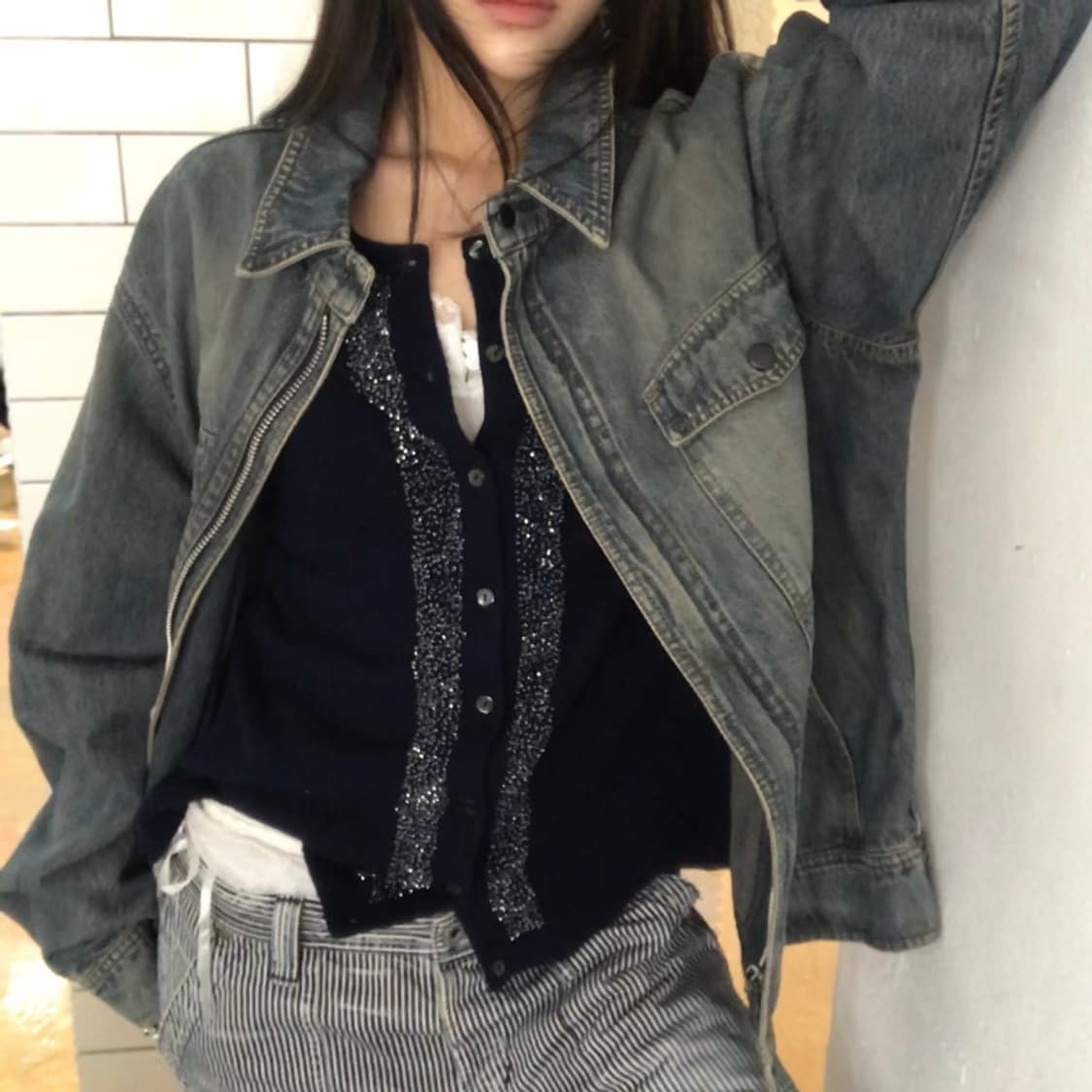 clock house 데님 자켓 / XL 사이즈 상품이미지4