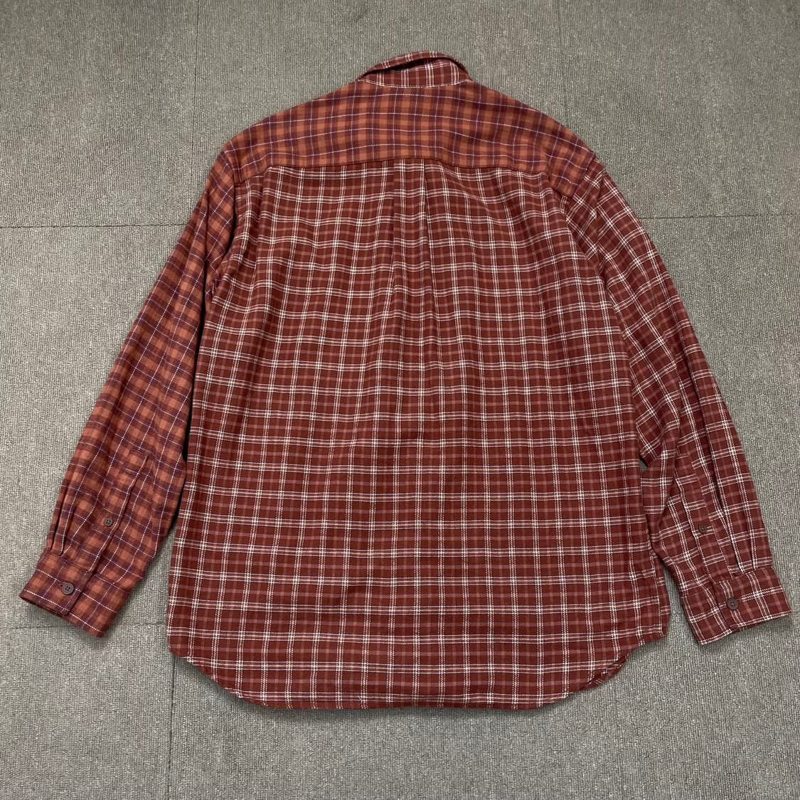 jw앤더슨 유니클로 플란넬 체크 셔츠 L  상품이미지5