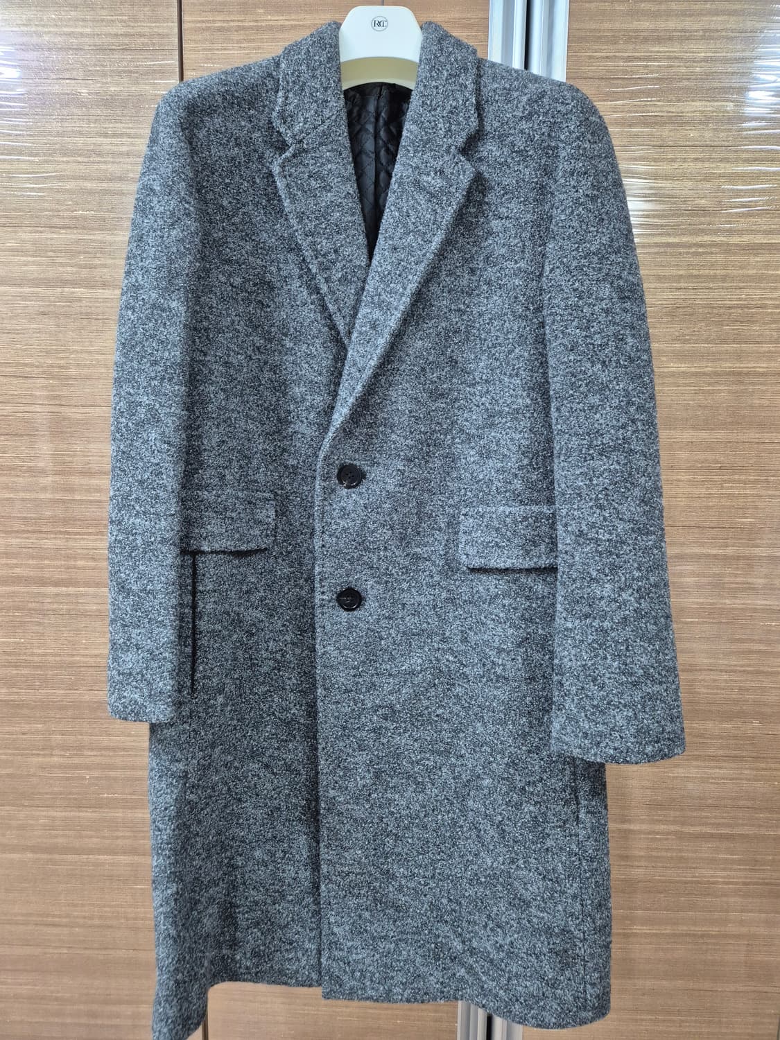 [새상품] 커스텀멜로우 울 100% 롱코트 그레이 (105 사이즈) 상품이미지1