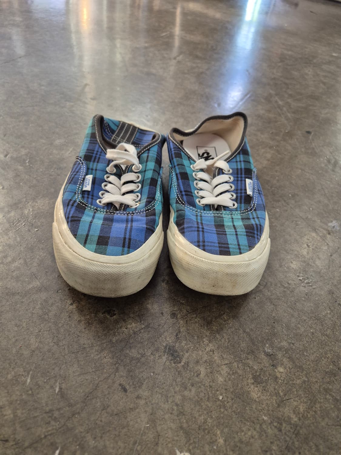 반스 어센틱 44 DX 체크 스니커즈 상품이미지2