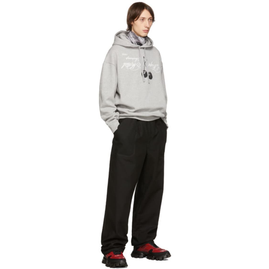 (L) 라프시몬스 aw19/20 체리 후드 멜란지 상품이미지5