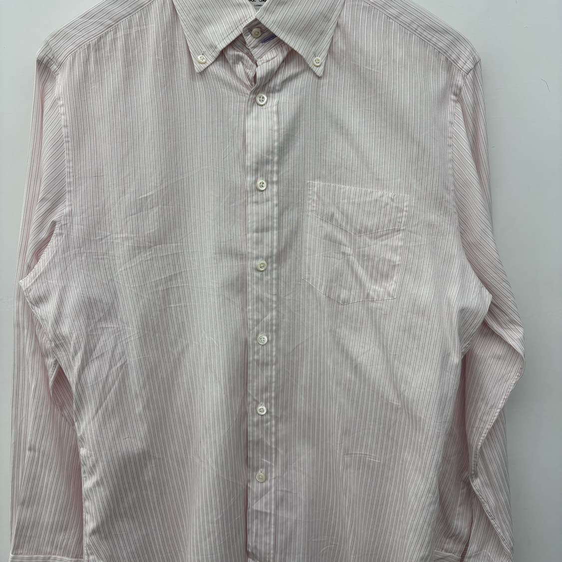 폴스미스 핑크 스트라이프 셔츠 여성 L 상품이미지2