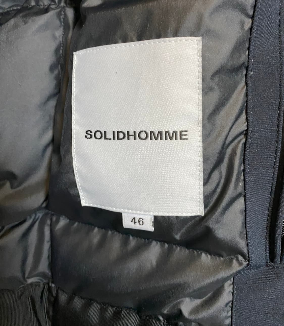 솔리드옴므 19FW 폭스퍼 패딩 다크네이비 46(95) 사이즈 상품이미지6