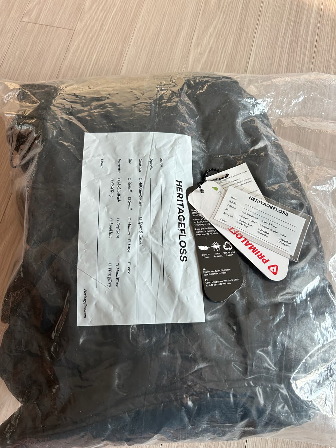 (L)헤리티지플로스 1972 plg 후드자켓 패딩 블랙 상품이미지5