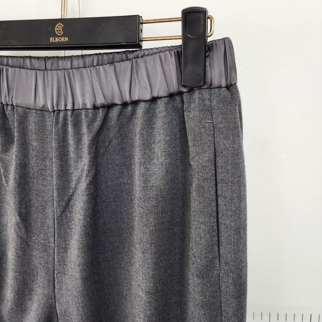 김서영 회색 와이드 밴딩 바지 상품이미지2