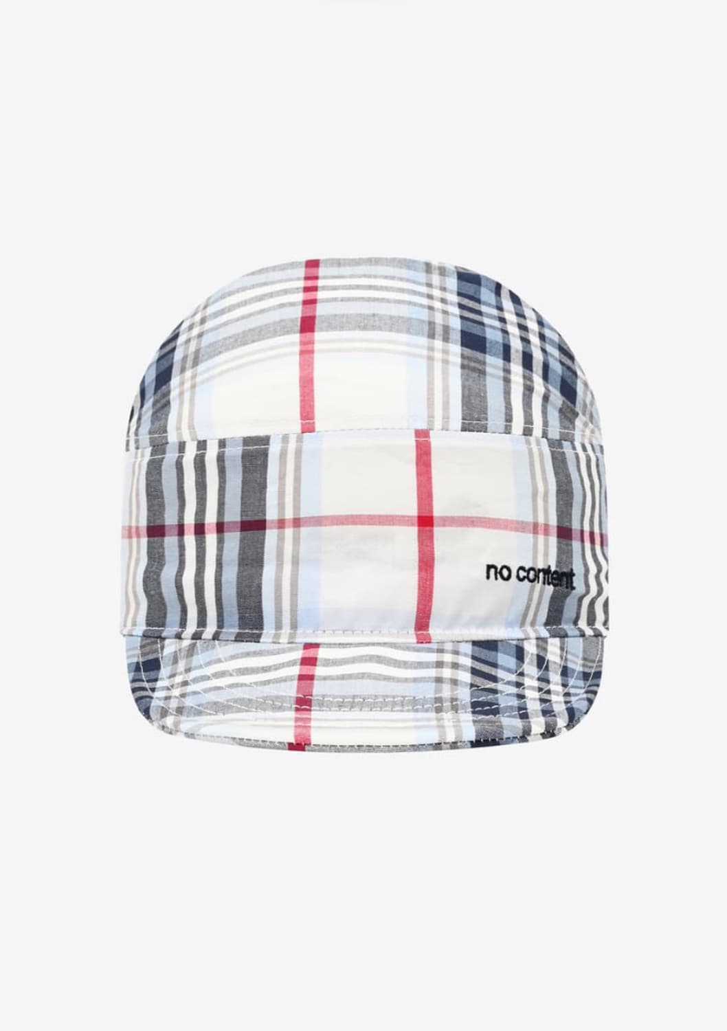 노컨텐츠 체크 리본 캡 상품이미지1