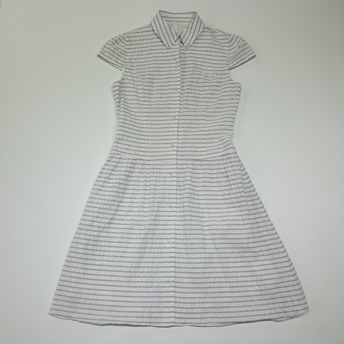 CL994 M 꾸레주 90s 일본판 시어서커 모던 스트라이프 원피스 상품이미지1