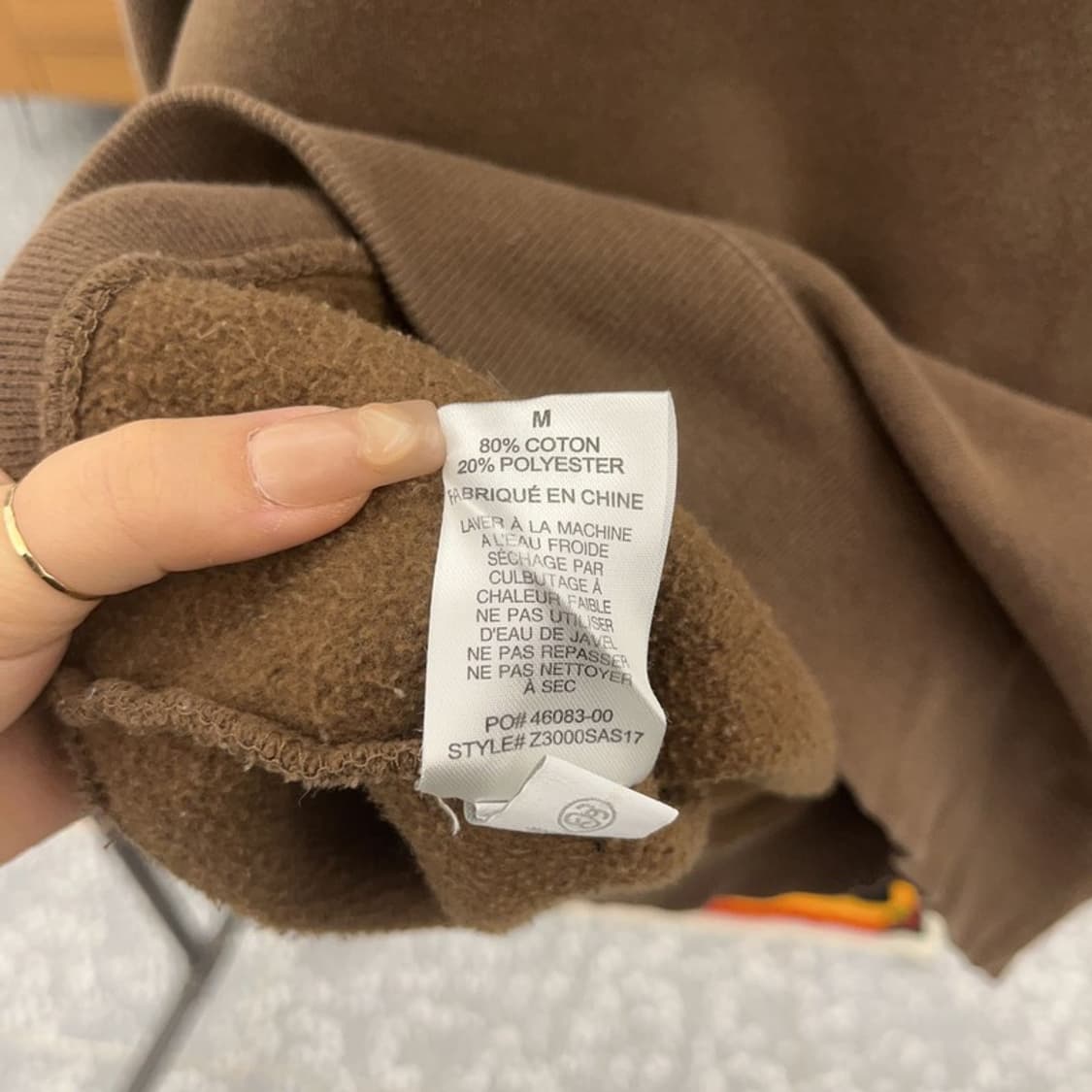 스투시 정품 서울 기모 스웻셔츠 맨투맨 95 C06393 상품이미지6