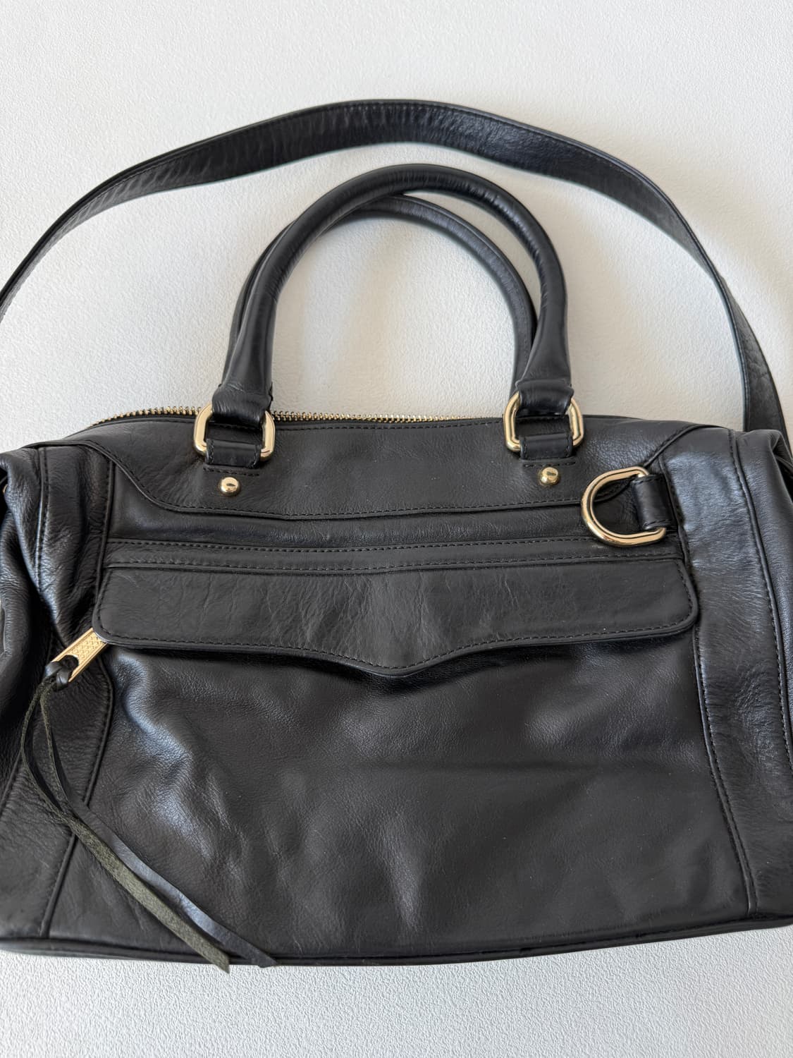 Pre owned 레더 토트 크로스백 상품이미지4