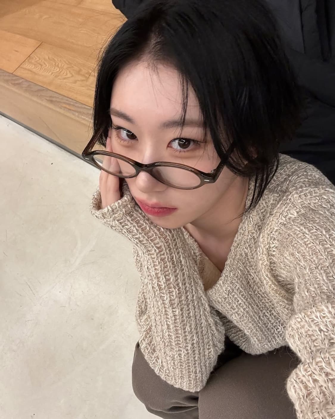 <새상품> 블루엘리펀트 AVA nude begie 안경 상품이미지4