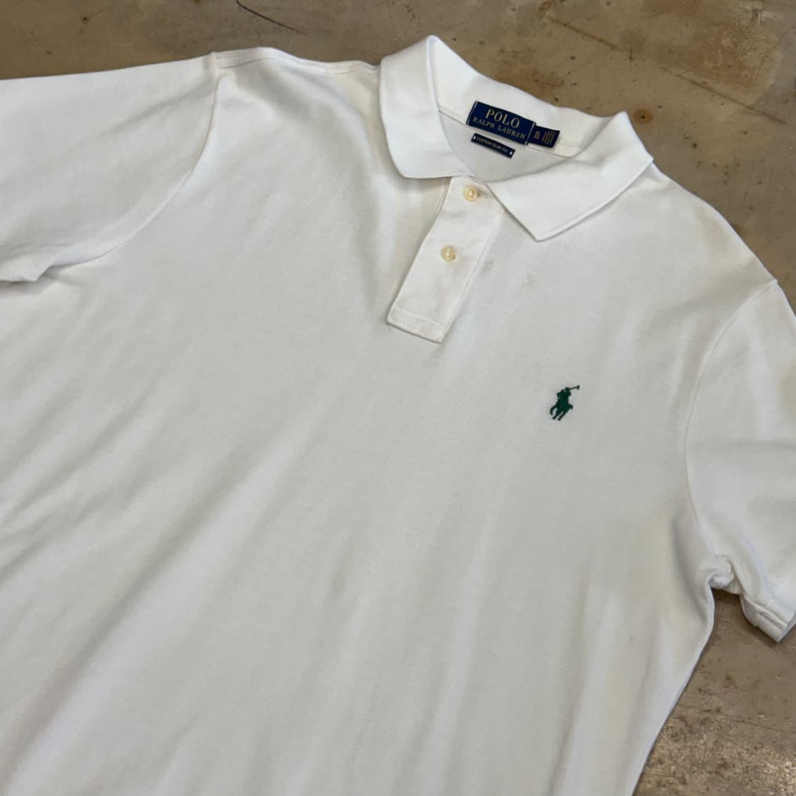 XL 폴로랄프로렌 커스텀슬림핏 화이트 카라티셔츠 상품이미지1