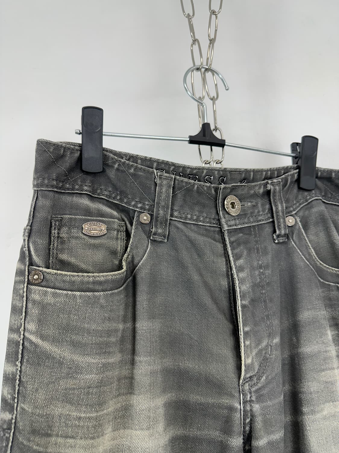 Guess Logo Hardware Washed Denim 상품이미지6