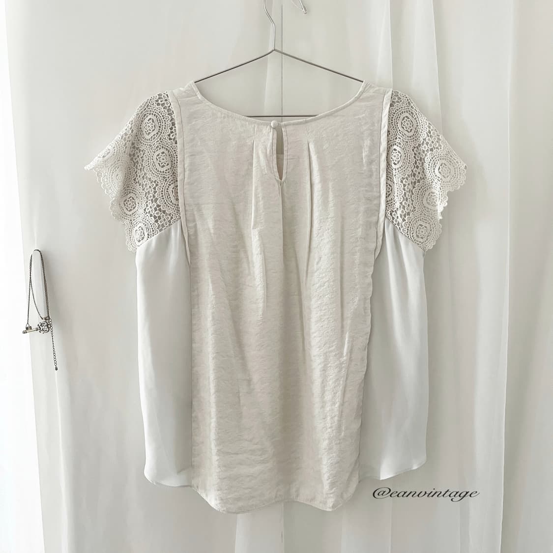 pale ivory layered blouse 상품이미지3