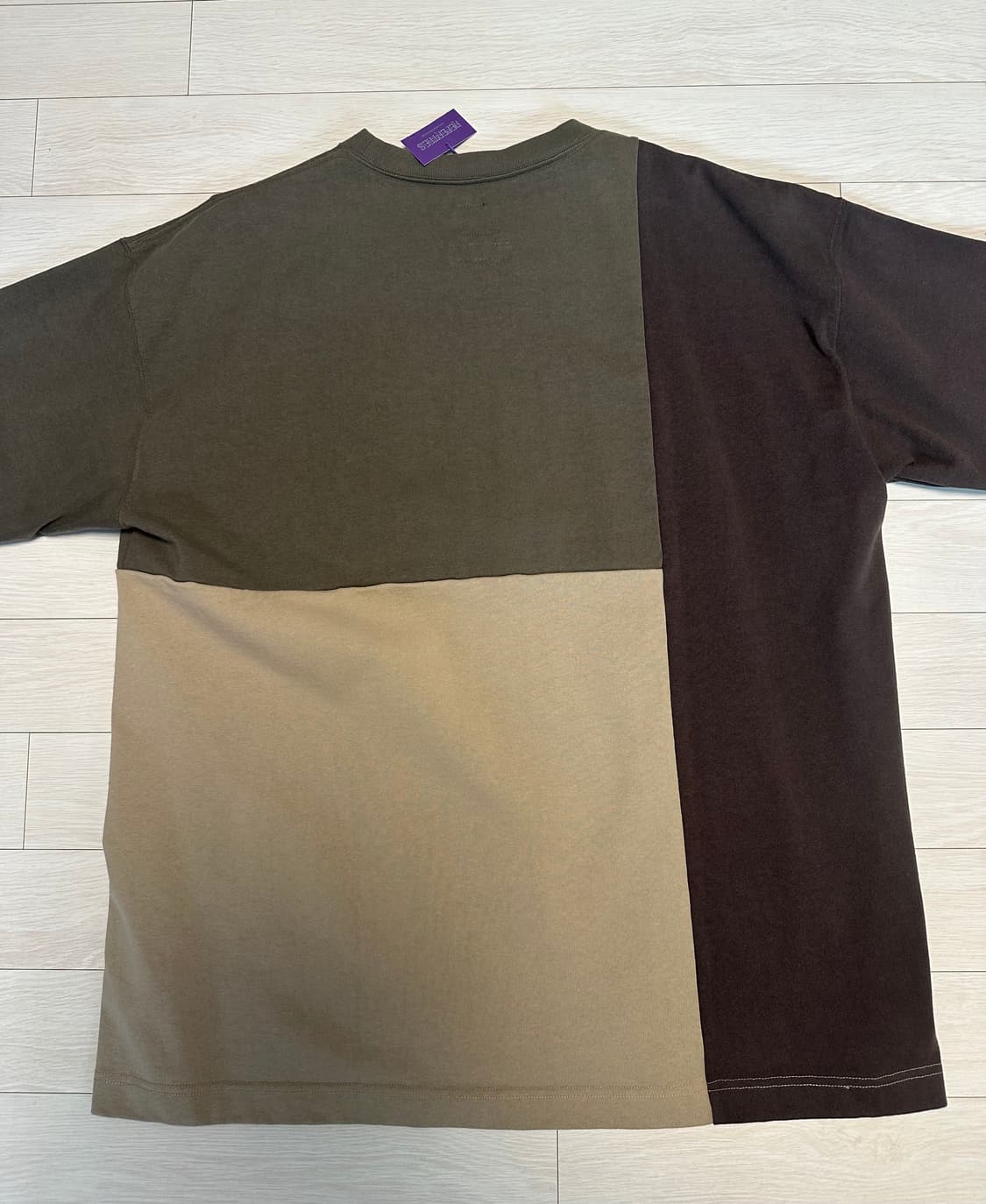 [L] 니들스 TS 콜라보 컬러블록 티셔츠 상품이미지3
