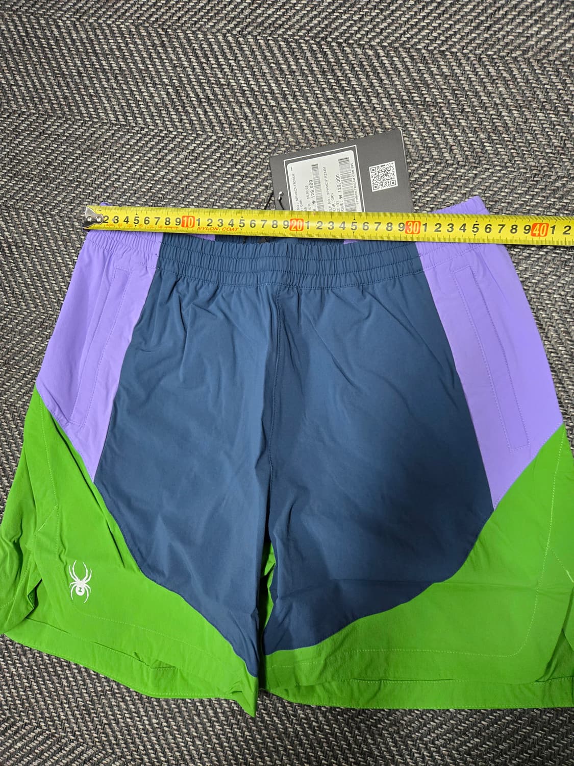 스파이더 컬러블록 우븐 반바지 상품이미지6